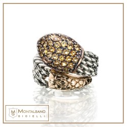 Anello medievale serpente giallo | Gioielli De Nobili
